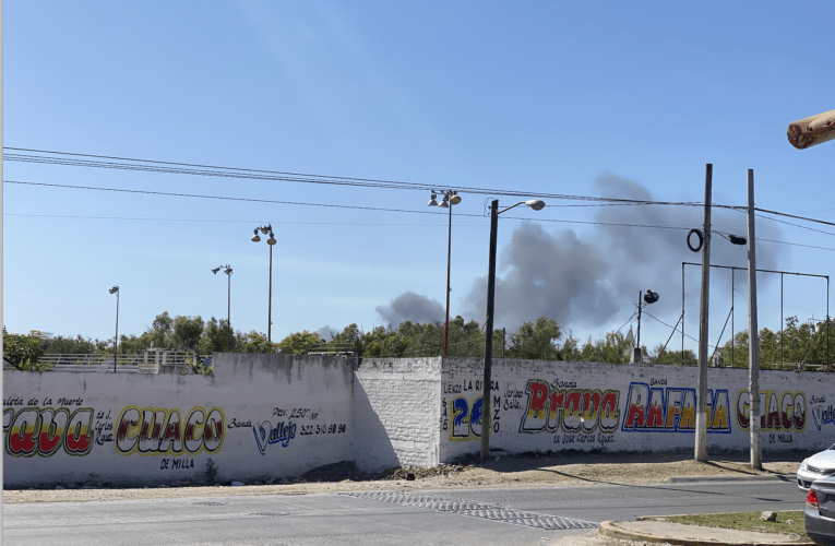 Lo vi, no me contaron que se incendia bodega en Vidanta