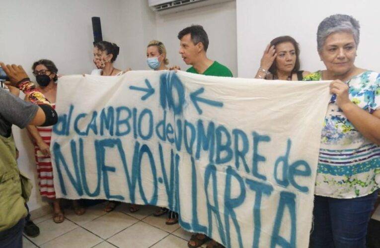 Protestan colonos de Nuevo Vallarta contra cambio de nombre