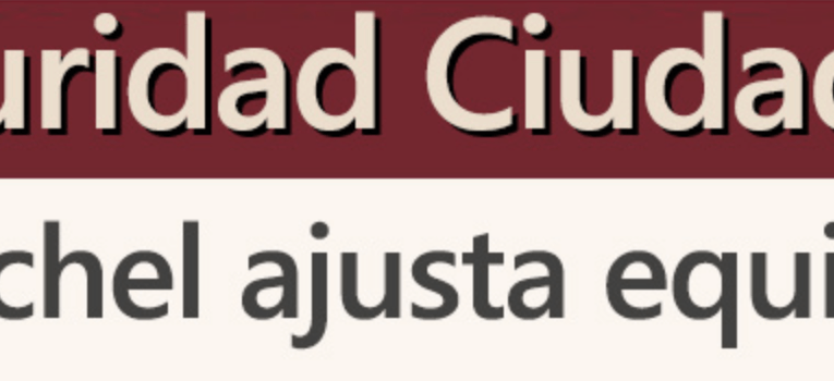 Luis Michel adapta equipo de Seguiridad Ciudadana